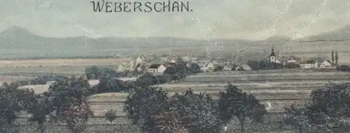 ALTE POSTKARTE WEBERSCHAN FRANZ MATKAY BAHNHOF Brvany Saaz Sudeten Sudetengau station gare ceska republika czech cpa AK