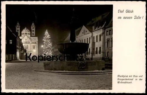 ALTE POSTKARTE SPEYER 1942 BEFLAGGUNG METZGER JACOB HEINZ KRIEGERDENKMAL DEUTSCHLAND MUSS LEBEN befördert nach Auschwitz