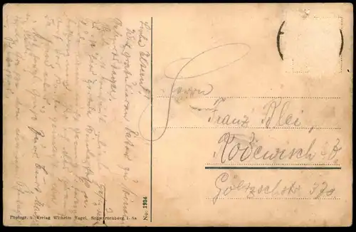 ALTE POSTKARTE ZSCHORLAUTAL SCENERIE AN DER TAUSCHERMÜHLE GLEESBERG TURM Zschorlau Ansichtskarte AK cpa postcard