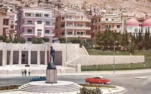 ÄLTERE POSTKARTE DAMASCUS TOMB E MONUMENT OF ADNAN MALKY Grab Damas Syrien Syria Syrie postcard cpa AK Ansichtskarte
