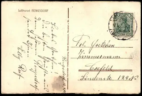ALTE POSTKARTE LUFTKURORT RENGSDORF WIEDBACHTAL ALMBLICK Rheinland-Pfalz AK Ansichtskarte postcard cpa