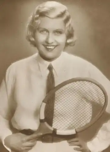 ALTE POSTKARTE LEE PARRY FILM-SCHAUSPIELERIN TENNIS RACKET Tennisschläger Actress actor Verlag Ross Atelier Balazs cpa