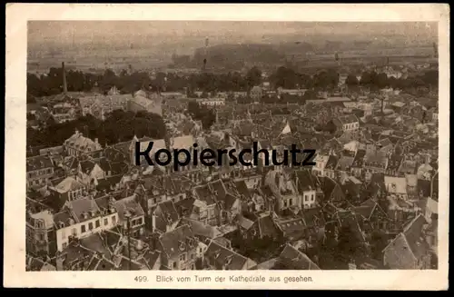 ALTE POSTKARTE NOYON BLICK VOM TURM DER KATHEDRALE AUS GESEHEN general view Feldpost 1916 Ansichtskarte postcard cpa AK