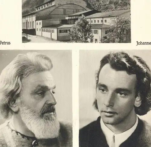 ALTE FOTO POSTKARTE PASSIONSSPIELE OBERAMMERGAU 1950 JESUS CHRISTUS MARIA PETRUS JOHANNES Ansichtskarte AK cpa postcard