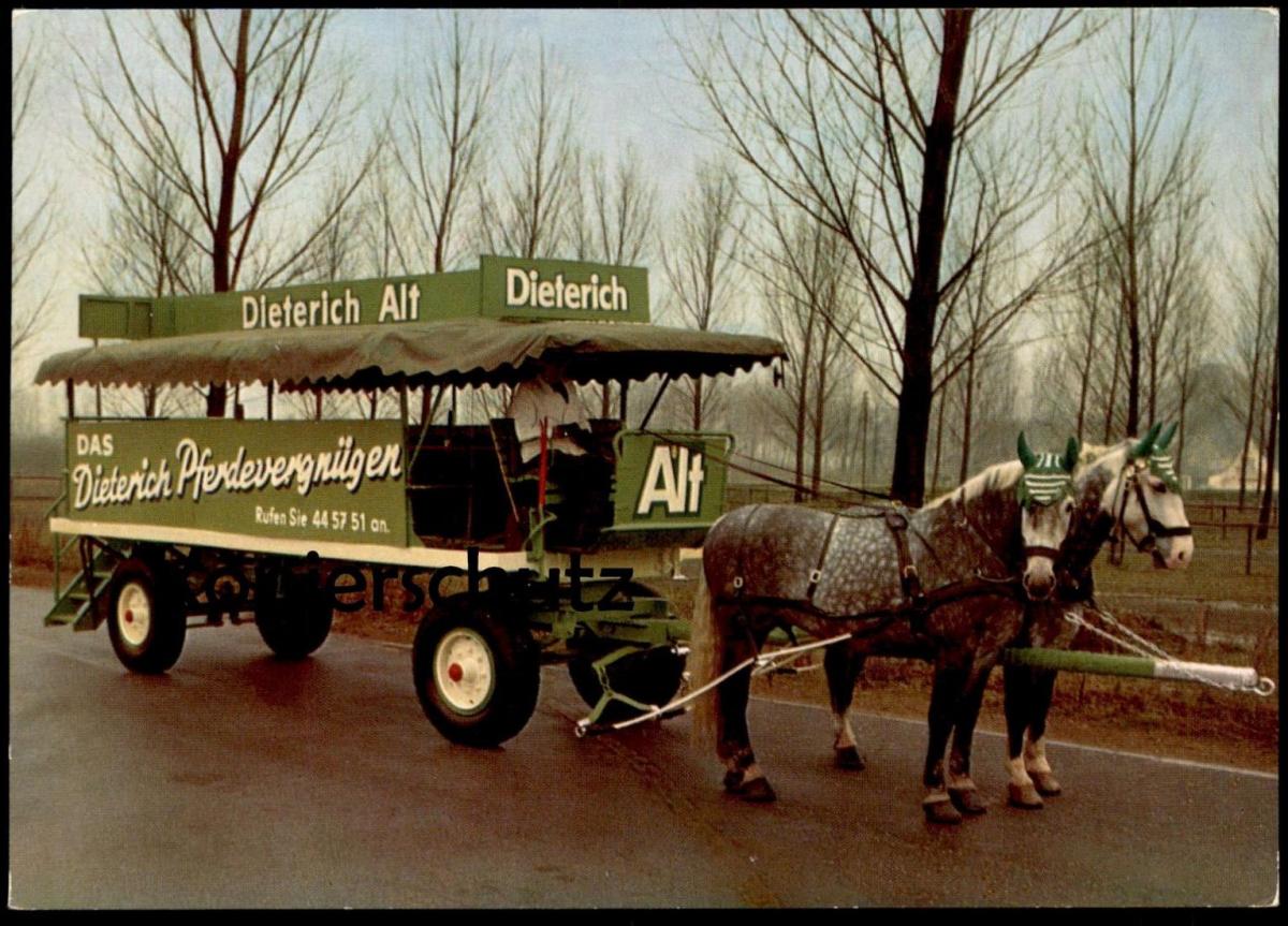ÄLTERE POSTKARTE DIETERICH ALT BIER PFERDEVERGNÜGEN DÜSSELDORF Brauerei ... ÄLTERE POSTKARTE DIETERICH ALT BIER PFERDEVERGNÜGEN DÜSSELDORF Brauerei ...