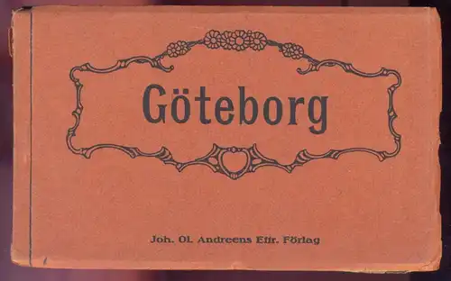 ALTES LEPORELLO GÖTEBORG 10 POSTKARTE KOMPLETT Sverige Skansen Kronan Gamla Elfsborgs Fästning Hamngatorna sweden cpa