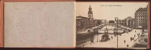 ALTES LEPORELLO GÖTEBORG 10 POSTKARTE KOMPLETT Sverige Skansen Kronan Gamla Elfsborgs Fästning Hamngatorna sweden cpa