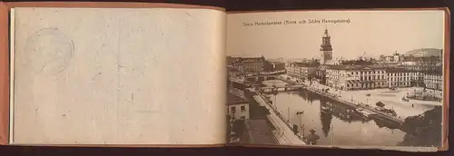 ALTES LEPORELLO GÖTEBORG 10 POSTKARTE KOMPLETT Sverige Skansen Kronan Gamla Elfsborgs Fästning Hamngatorna sweden cpa