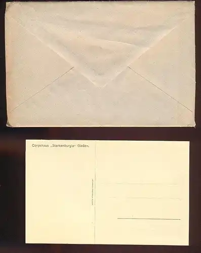 ALTE POSTKARTEN GIESSEN 100. STIFTUNGSFEST DES CORPS STARKENBURGIA 5 FESTPOSTKARTEN Studentica Studentika Heppenheim cpa