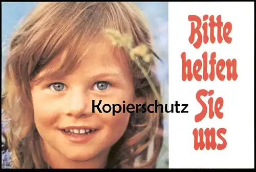 ÄLTERE POSTKARTE KINDERDORF BRIXEN BITTE HELFEN SIE UNS Kind child enfant Mädchen girl fille Ansichtskarte cpa postcard