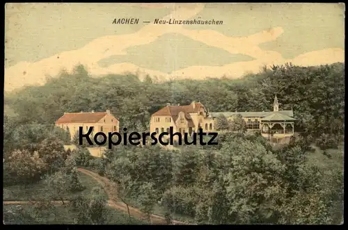 ALTE POSTKARTE AACHEN NEU-LINZENSHÄUSCHEN 1909 Ansichtskarte postcard cpa AK