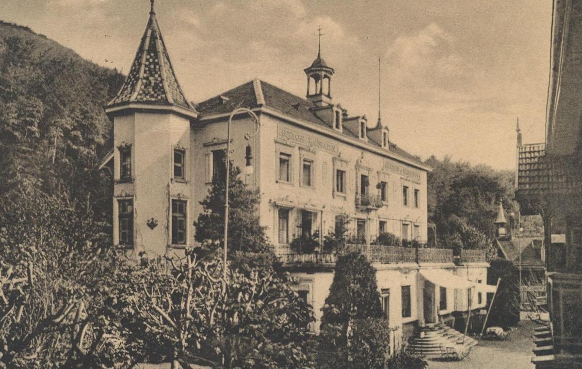 Alte Postkarte Schloss Hausbaden Badenweiler Schloss Castle