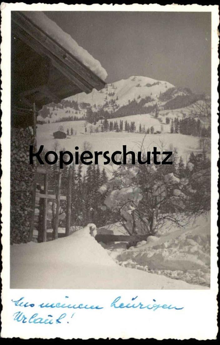 Alte Postkarte Aus Meinem Heurigen Urlaub Stempel Wels Oberosterreich 1944 Schnee Berg Ansichtskarte Ak Cpa Postcard Nr Oldthing Ansi