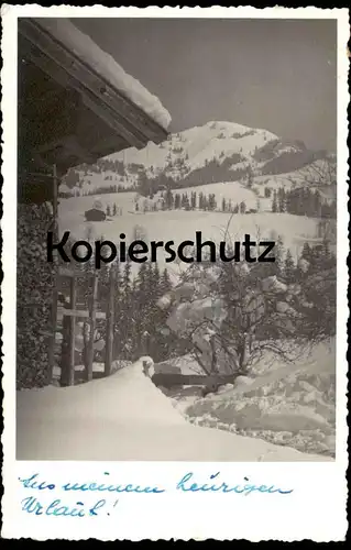 ALTE POSTKARTE AUS MEINEM HEURIGEN URLAUB STEMPEL WELS OBERÖSTERREICH 1944 Schnee Berg Ansichtskarte AK cpa postcard