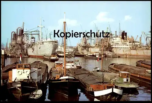 ÄLTERE POSTKARTE ROTTERDAM MAASHAVEN DE HOOP HAFEN SCHIFF Frachschiff cargo steam ship Ansichtskarte postcard AK cpa