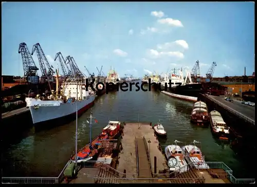 ÄLTERE POSTKARTE BREMEN ÜBERSEEHAFEN FRACHTSCHIFF Spigerborg Diersch cargo ship Ansichtskarte AK postcard cpa