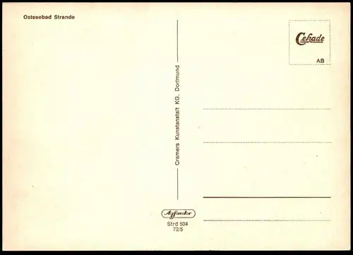 ÄLTERE POSTKARTE OSTSEEBAD STRANDE ECKERNFÖRDER BUCHT Segelschiff Abendstimmung Ansichtskarte AK postcard cpa