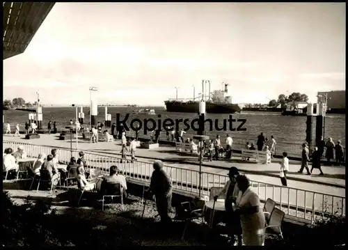 ÄLTERE POSTKARTE BREMEN VEGESACK STRANDLUSTGARTEN STRANDSTRASSE Senioren Haven Hafen harbour port Ansichtskarte postcard