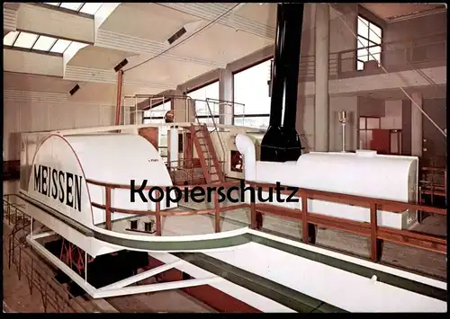 ÄLTERE POSTKARTE BREMERHAVEN SCHIFFAHRTSMUSEUM DAMPFER MEISSEN VON 1881 steam ship museum Ansichtskarte postcard cpa AK