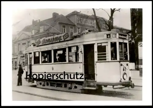 ÄLTERE POSTKARTE FRANKFURT ODER HALTESTELLE WILHEMSPLATZ STRASSENBAHN TRIEBWAGEN 41 tram tramway Ansichtskarte postcard