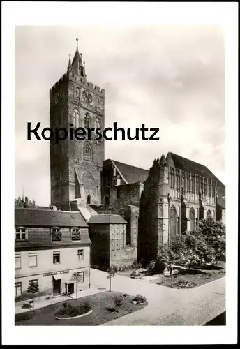 ÄLTERE POSTKARTE FRANKFURT ODER AN DER MARIENKIRCHE 1893 SCHLEIF-ANSTALT HAMPEL Kirche Ansichtskarte postcard cpa AK