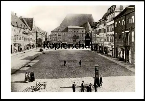 ÄLTERE POSTKARTE FRANKFURT ODER PLATZ ZWISCHEN OSTSEITE RATHAUS UND ODERSTRASSE 1867 Ansichtskarte postcard cpa AK