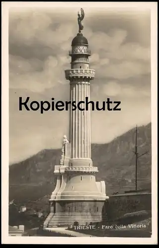 ALTE POSTKARTE TRIESTE FARO DELLA VITTORIA Triest Leuchtturm lighthouse phare Ansichtskarte postcard cpa cartolina AK