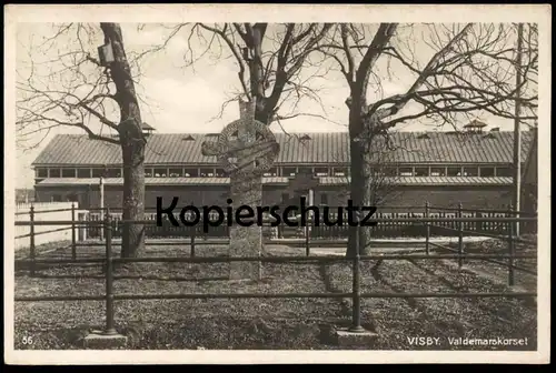 ALTE POSTKARTE VISBY VALDEMARSKORSET Ringkors Kreuz monument Denkmal Sverige Schweden Sweden Ansichtskarte postcard cpa