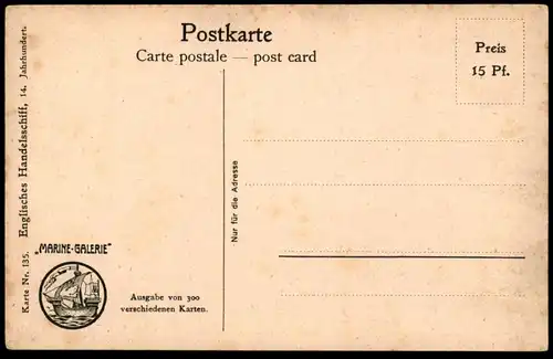 ALTE MARITIME KÜNSTLER POSTKARTE CHR. RAVE ENGLISCHES HANDELSSCHIFF SEGELSCHIFF sailing voilier Ansichtskarte postcard