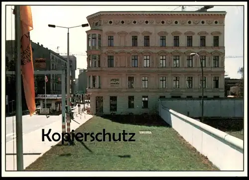 ÄLTERE POSTKARTE BERLIN BERLINER MAUER 1988 LE MUR THE WALL CHECKPOINT CHARLIE Ansichtskarte AK cpa postcard