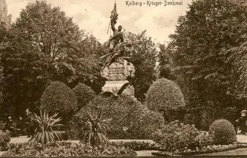 ALTE POSTKARTE KOLBERG KRIEGER-DENKMAL COLBERG KOLOBRZEG POMMERN monument Ansichtskarte AK cpa postcard