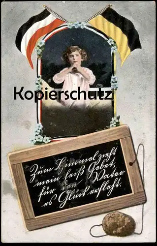 ALTE POSTKARTE KIND IM GEBET 1. WELTKRIEG FÜR DEN VATER ES GLÜCK ERFLEHT PATRIOTIKA Patriotismus Ansichtskarte postcard