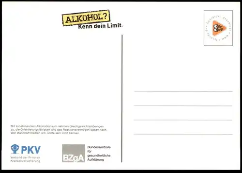 POSTKARTE AUF EINEM BEIN KANN MAN NICHT STEHEN ALKOHOL DRUNKEN beer alcohol bière alcool Ansichtskarte postcard cpa AK