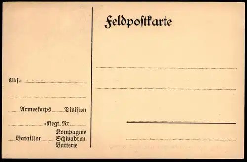 ALTE POSTKARTE SOLDATEN IM GEFECHT 1. WELTKRIEG FELDPOSTKARTE WERBUNG FÜR KNORR SUPPEN WÄRMEN UNS DEN MAGEN cpa postcard