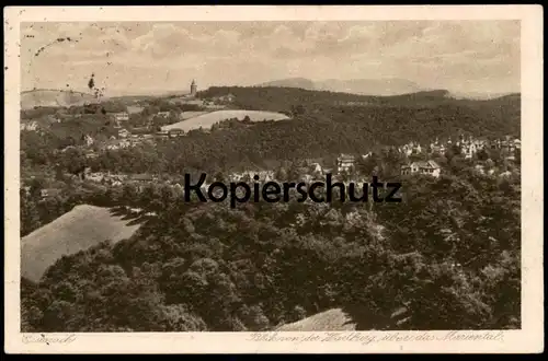 ALTE POSTKARTE EISENACH BLICK VON DER WARTBURG ÜBER DAS MARIENTAL Ansichtskarte postcard AK cpa