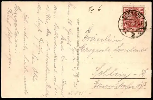 ALTE POSTKARTE EISENACH BLICK VON DER WARTBURG ÜBER DAS MARIENTAL Ansichtskarte postcard AK cpa