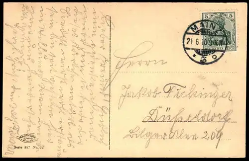 ALTE POSTKARTE MAINZ DER DOM VOM LEICHHOF 1910 PANORAMA Kirche Ansichtskarte postcard cpa AK