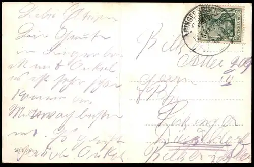 ALTE KÜNSTLER POSTKARTE NATIONAL DENKMAL NIEDERWALD FEST FESTBELEUCHTUNG RÜDESHEIM AM RHEIN NIEDERWALDDENKMAL postcard