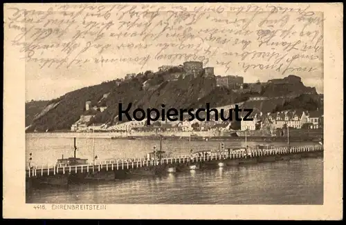 ALTE POSTKARTE COBLENZ FESTUNG EHRENBREITSTEIN Koblenz Ansichtskarte postcard cpa AK