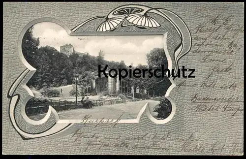 ALTE JUGENDSTIL POSTKARTE BADENWEILER KURPARK Park parc Ansichtskarte AK postcard cpa