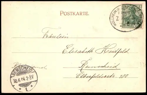 ALTE JUGENDSTIL POSTKARTE BADENWEILER KURPARK Park parc Ansichtskarte AK postcard cpa