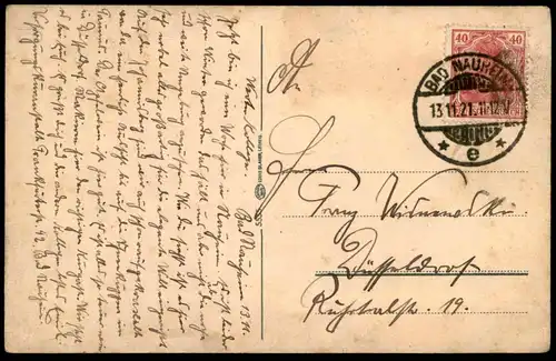 ALTE POSTKARTE BAD NAUHEIM JOHANNISBERG SPRUDELHOF KURHAUS Löwe Total Totalansicht Ansichtskarte AK postcard cpa
