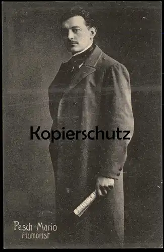ALTE POSTKARTE MÜNSTER WESTFALEN PESCH MARIO HUMORIST VORTRAGSKÜNSTLER Schauspieler actor Humor humour cpa AK