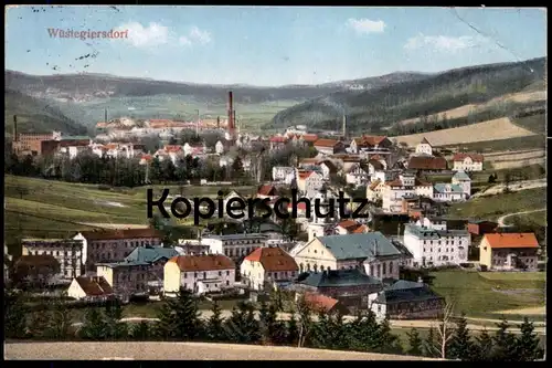 ALTE POSTKARTE WÜSTEGIERSDORF TOTAL 1926 SCHLESIEN GLUSZYCA EULENGEBIRGE Ansichtskarte postcard AK cpa