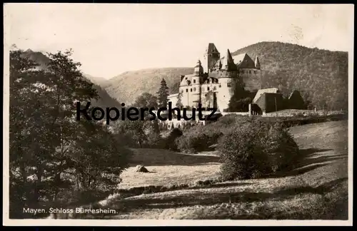 ALTE POSTKARTE MAYEN EIFEL SCHLOSS BÜRRESHEIM 1931 castle chateau Landkreis Koblenz Ansichtskarte postcard cpa