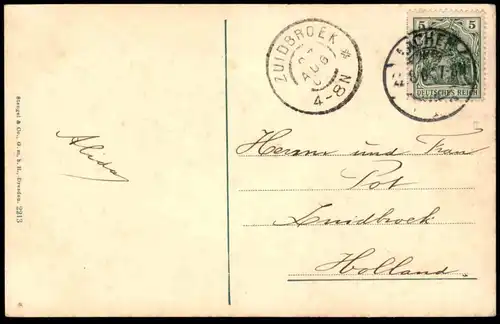 ALTE POSTKARTE AACHEN RATHAUS PANORAMA 190x Aix-la-Chapelle Ansichtskarte cpa postcard AK
