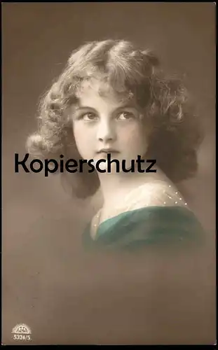 ALTE POSTKARTE MÄDCHEN KIND PORTRÄT fillette young girl enfant girl femme child Ansichtskarte postcard cpa AK