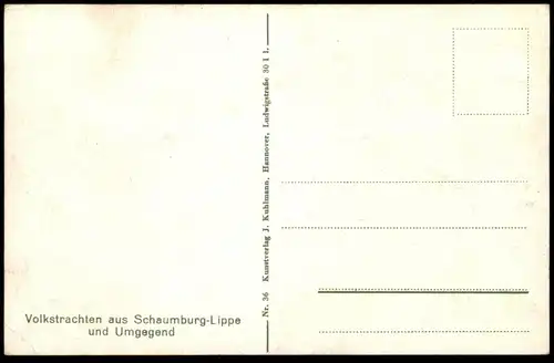 ALTE POSTKARTE VOLKSTRACHTEN AUS SCHAUMBURG-LIPPE UND UMGEGEND Umgebung Spinnrad spinnen rouet spinning wheel Tracht cpa