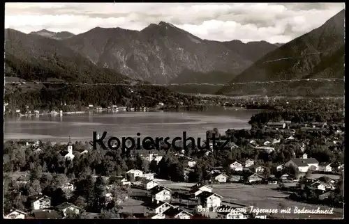 ÄLTERE POSTKARTE BAD WIESSEE AM TEGERNSEE MIT BODENSCHNEID Ansichtskarte postcard cpa AK