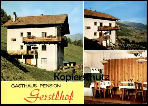 ÄLTERE POSTKARTE BURGEIS GERSTLHOF AMBERG SÜDTIROL Ansichtskarte postcard cpa AK